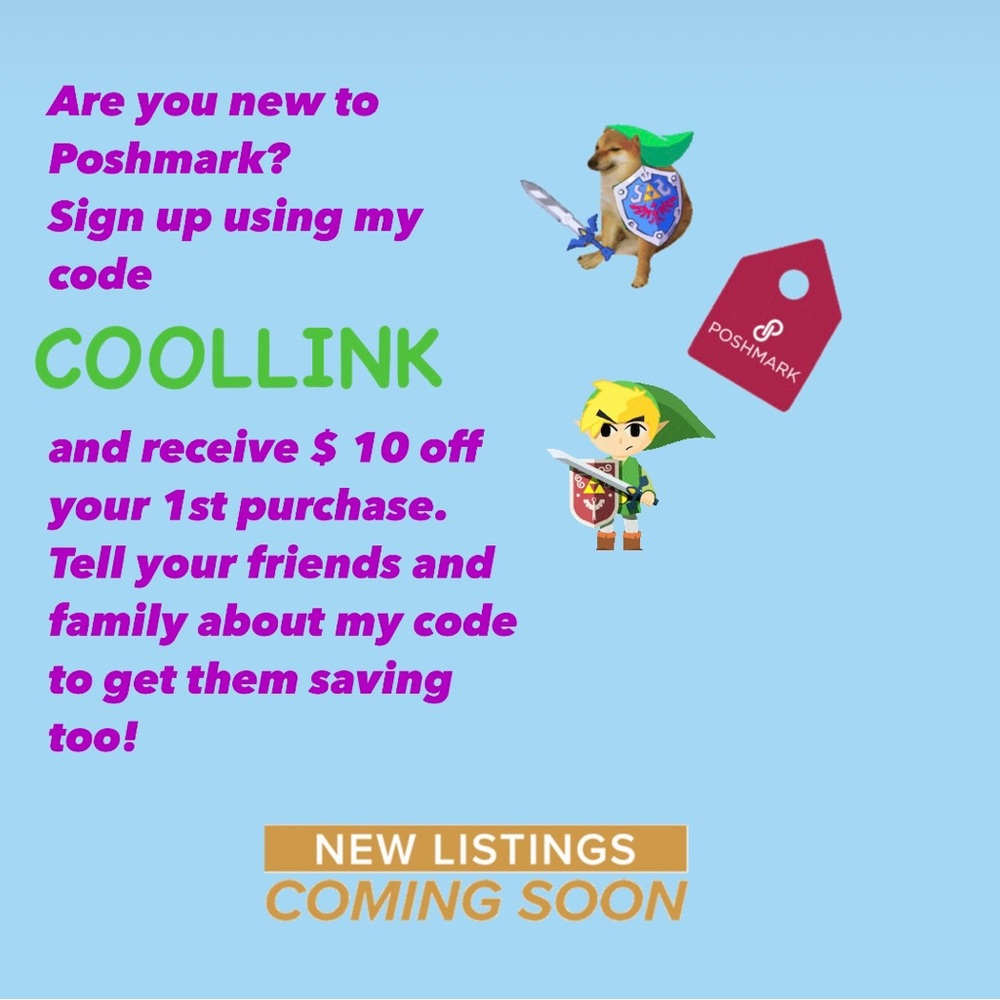 SIGN UP WITH MY CODE COOLLINK TO RECEIVE $10 OFF YOUR FIRST POSHMARK PURCHASE
